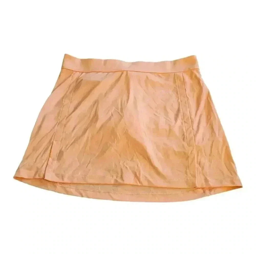J Lindeberg Womens Gwen Golf Skirt Peach/pink NEW NWT Size L